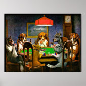 Dogs Playing Poker Poster (Voorkant)