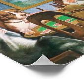 Dogs Playing Poker Poster (Hoek)