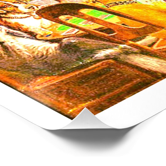 Dogs Playing Poker Poster (Hoek)