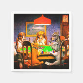 Dogs Playing Poker Servetten (Voorkant)