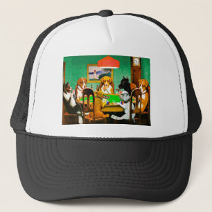 Dogs Playing Poker Trucker Pet