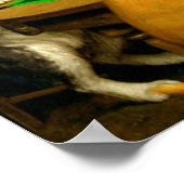 Dogs Playing Snooker Billiards Fun Spoof Poster (Hoek)