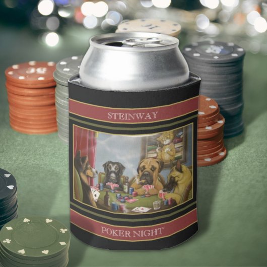 Dogs poker-spellen blikjeskoeler