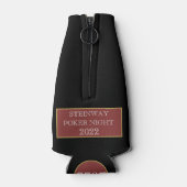 Dogs poker-spellen flesjeskoeler (Achterkant)