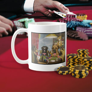 Dogs poker-spellen koffiemok