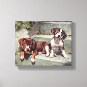 Dogs Puppies  Canvas Afdruk (Voorkant)
