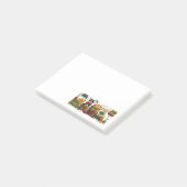 Dogs Reading Books Cozy Library Scene Post-it® Notes (Schuin)