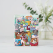 Dogs Restaurant Briefkaart (Staand voorkant)