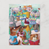 Dogs Restaurant Briefkaart (Voorkant)