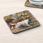 Dogs Setter Trio Drankjes Onderzetter (Linkerzijde)