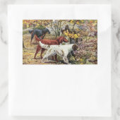  Dogs Setter Trio Rechthoekige Sticker (Tas)