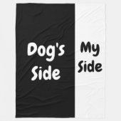Dog's Side | Mijn kant Fleece Deken (Voorkant)