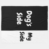 Dog's Side | Mijn kant Fleece Deken (Voorkant (Horizontaal))