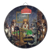 Dogs-speelpokerdartboard Dartbord (Voorkant)