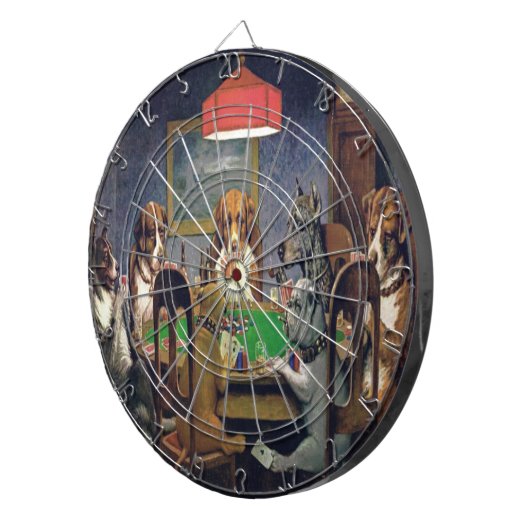 Dogs-speelpokerdartboard Dartbord (Voorkant Rechts)