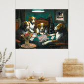 Dogs Speling Mah Jongg Poster (Keuken)