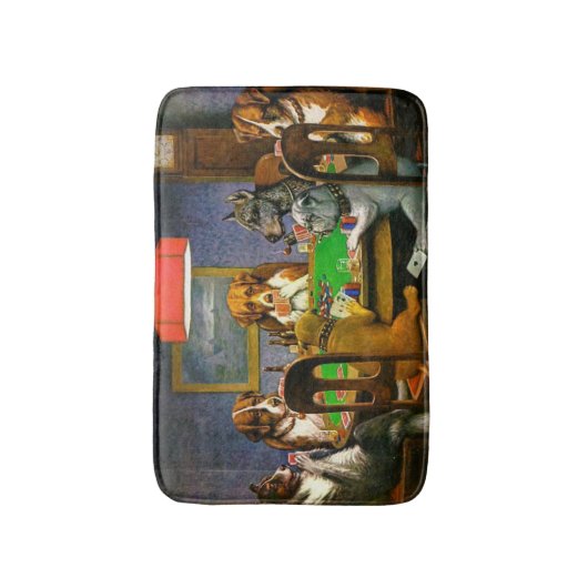 Dogs Spelling Poker Badmat (Voorkant Verticaal)