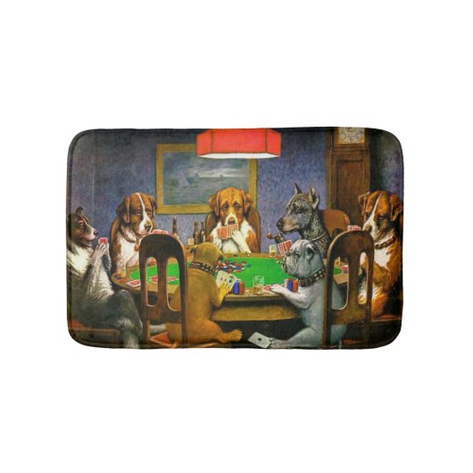 Dogs Spelling Poker Badmat (Voorkant)