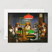 Dogs Spelling Poker Briefkaart (Voorkant / Achterkant)