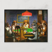Dogs Spelling Poker Briefkaart (Voorkant)