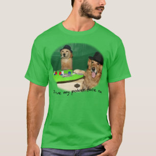 Dogs Spelling Poker Face T-shirt