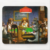 Dogs Spelling Poker Muismat (Voorkant)