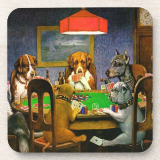 Dogs Spelling Poker Onderzetter