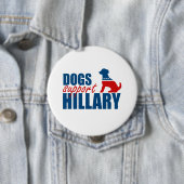 DOGS SUPPORT HILLARY.png Ronde Button 4,0 Cm (In situ)