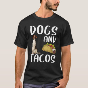 Dogs & Tacos Irish Red en White Setter Mexican Fo T-shirt