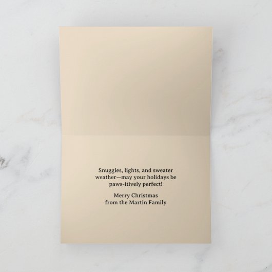  Dogs Teckel Vrolijk Kerstfeest Feestdagen Kaart (Binnen)