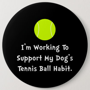 Dogs Tennis Ball Ronde Button 6,0 Cm