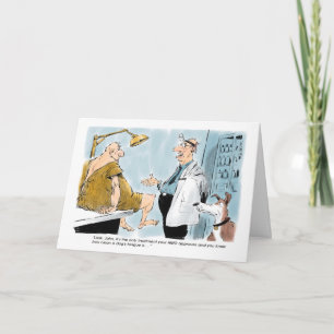 Dog's Tongue Cures All get well card Kaart