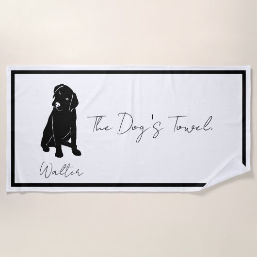 Dogs Towel Strandlaken (Voorkant)