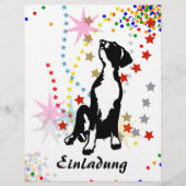 Dogs uitnodiging kinderverjaardag flyer (Voorkant)