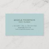 Dogs van de Partij van de Planner van de gebeurten Visitekaartje (Achterkant)