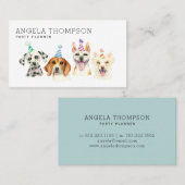 Dogs van de Partij van de Planner van de gebeurten Visitekaartje (Voorkant / Achterkant)