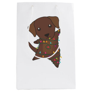 Dogs van labrador Kerstwinter Medium Cadeauzakje