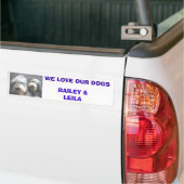 Dogs van Tracey Bumpersticker (Op Truck)