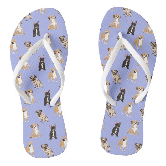 Dogs Vector naadloos patroon Teenslippers (Voetbed)