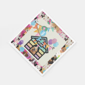 Dog's Verjaardagsfeestje partyware serviette hond  Servet (Hoek)