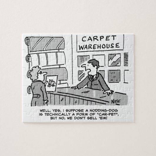 Dogs verkopen geen snoeischoenen legpuzzel (Horizontaal)