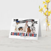 DOGS Vet Tech RVT Afstuderen Gefeliciteerd Kaart (Gele Bloem)
