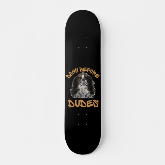 DOGS VOOR DUDES Cavalier King Charles Spaniel Persoonlijk Skateboard (Voorkant)