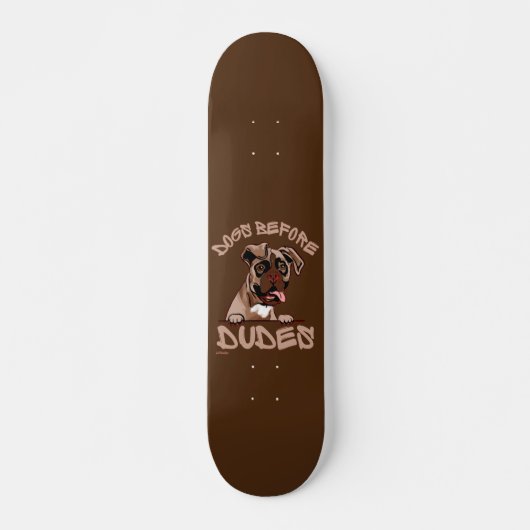 DOGS VÓÓR DUDES Olde English Bulldog grappdog Persoonlijk Skateboard (Voorkant)