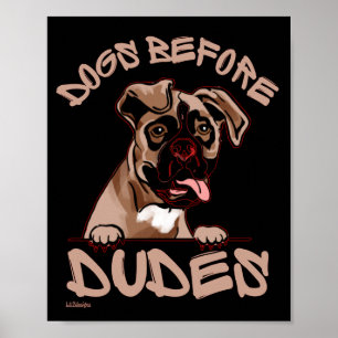 DOGS VÓÓR DUDES Olde English Bulldog grappdog Poster