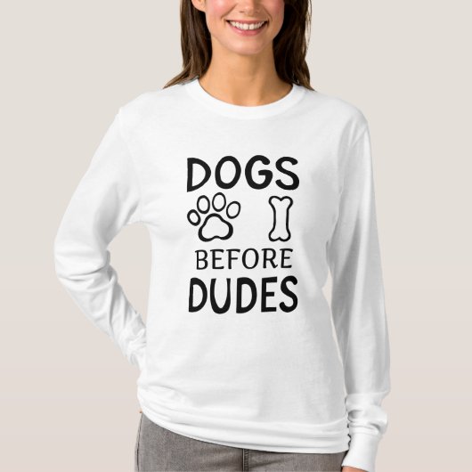 DOGS VÓÓR DUDES T-SHIRT (Voorkant)