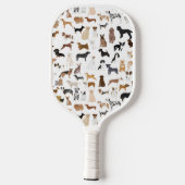 Dogs White Pickleball Paddle (Achterkant)
