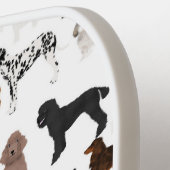 Dogs White Pickleball Paddle (Links Detail)