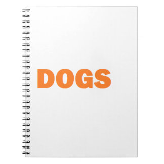 DOGS-woord in geel Notitieboek