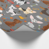 Dogs Wrapping Paper Cadeaupapier (Hoek)